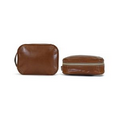 Doppelt Premium Leather Shaving Kit/Cosmetics Bag